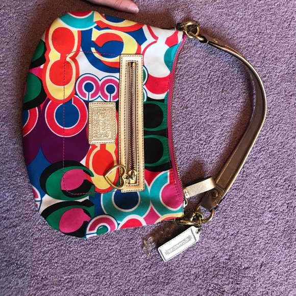 Coach purse vibrant colors - Picture 3 of 5